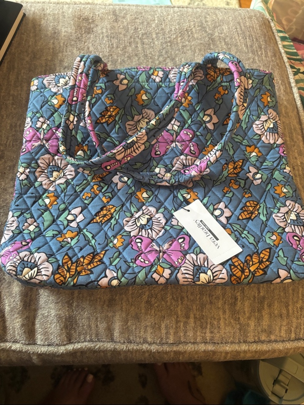 Vera Bradley small north south tote